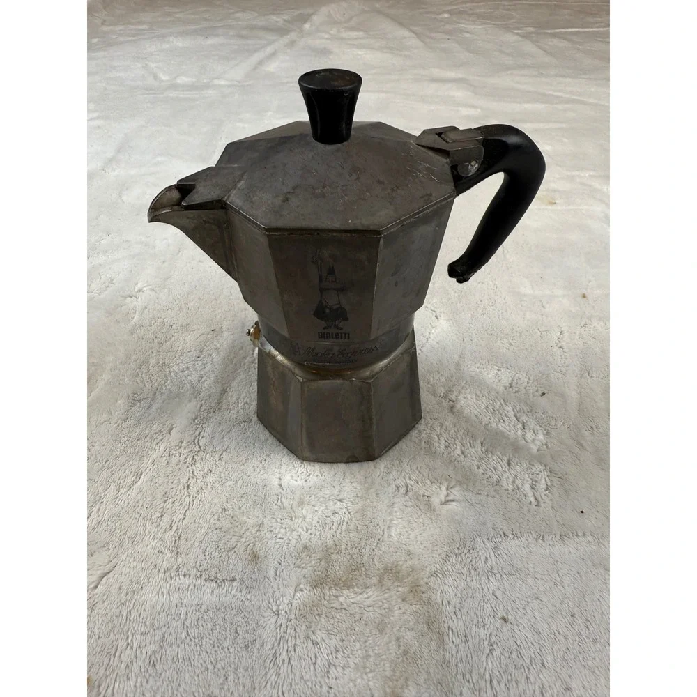 Bialetti Moka Express‎ 6 Cup Espresso Maker Made in Italy Vintage Stovetop
